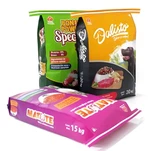 پریمیم پی پی بنے ہوئے بوپ پرتدار پالتو جانوروں کے کھانے کے تھیلے